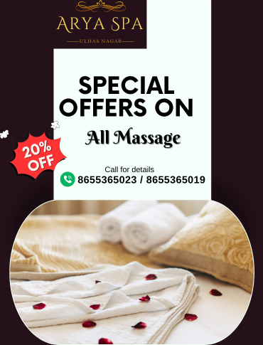 massage with extra service,Arya Spa Ulhasnagar